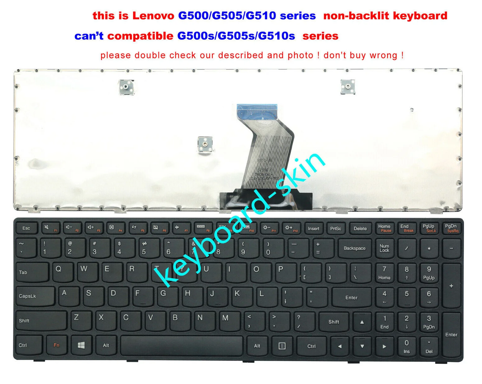 Новая клавиатура США для ноутбука Lenovo G510 G510A G710 G710A G700 G500 G505 G505A (Is Not G500s G505s)