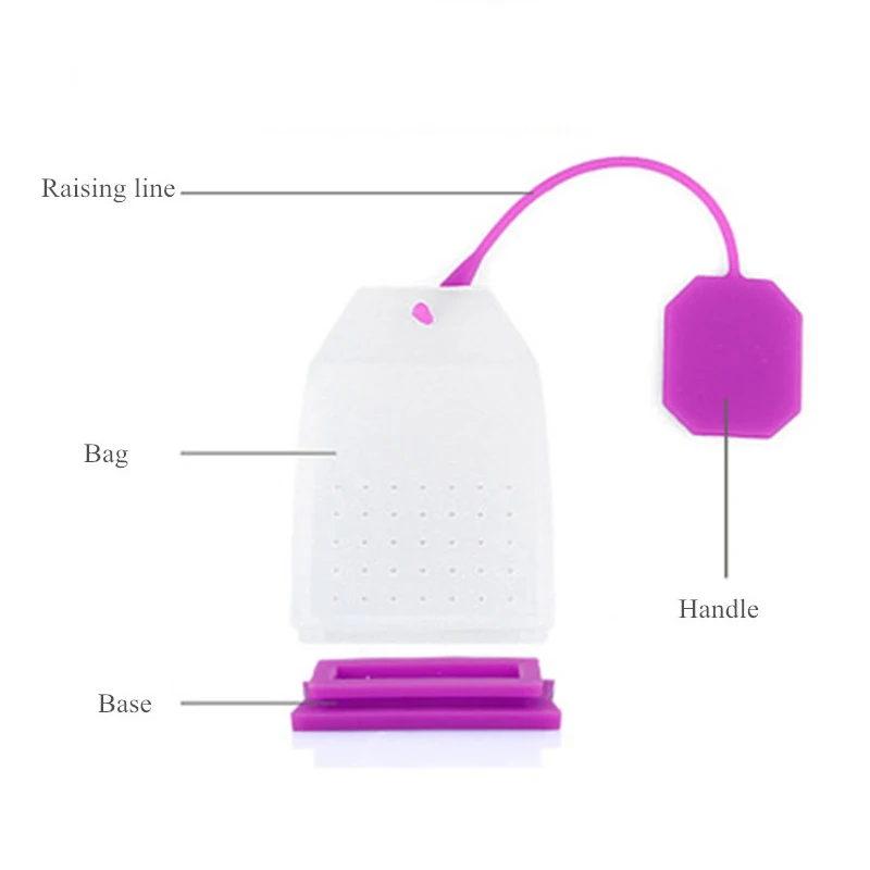 Силиконовые чайные пакетики красочный стиль ситечко травяные Infusers Фильтры