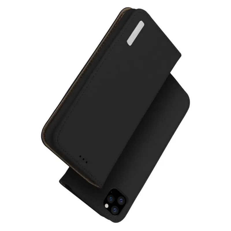 Полностью Защитные чехлы для iPhone11ProMAX, Магнитный чехол с откидной крышкой и отделениями для карт, однотонные чехлы из натуральной кожи пу и ТПУ