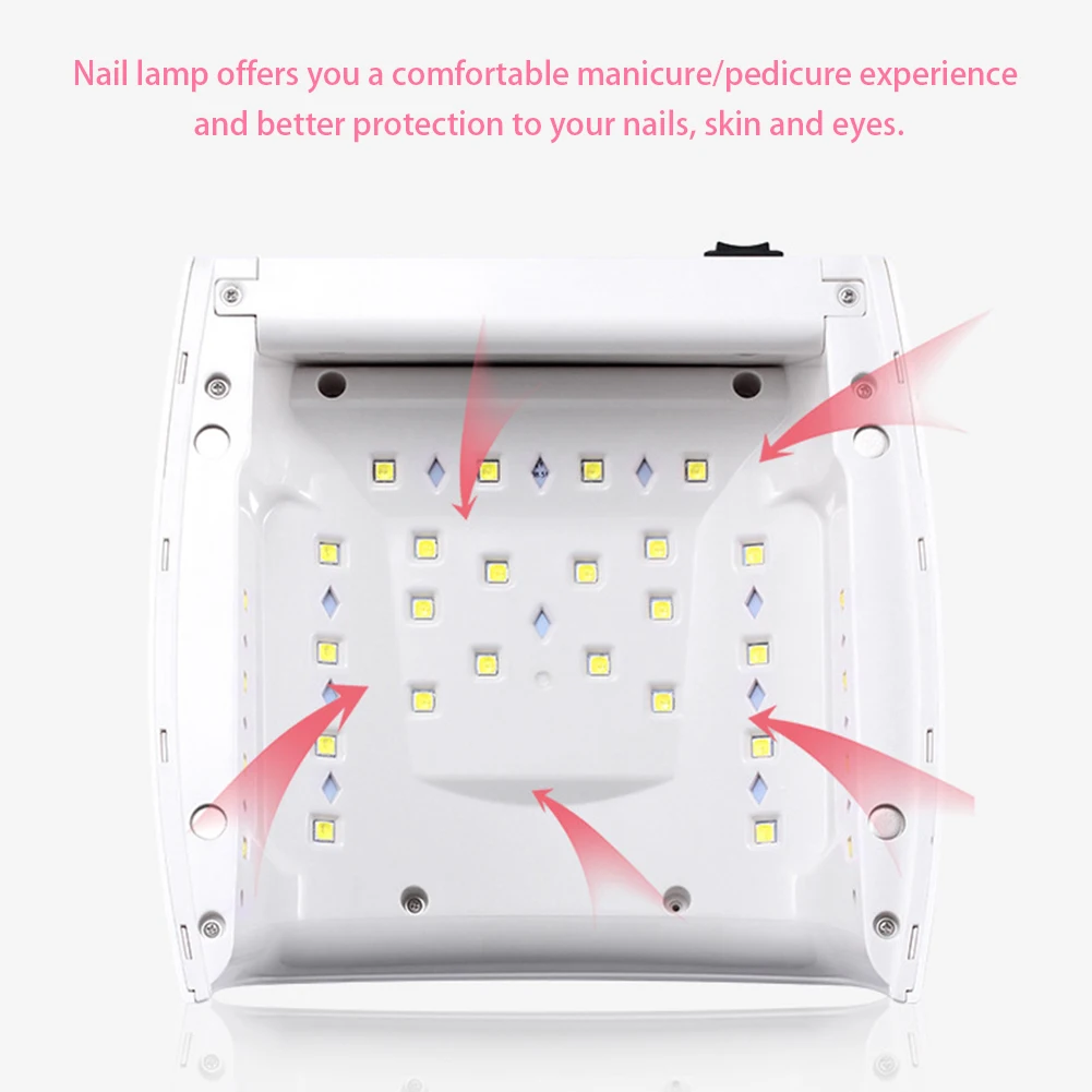 

48W For Gel Home Salon ABS Manicure Cordless Rechargeable Dryer LCD Screen Detachable UV Light LED Nail Lamp Timing Curing
