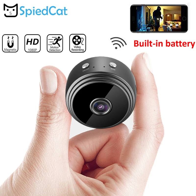 HD 1080P Мини беспроводной Wi Fi IP P2P ИК Ночное Видение пульт дистанционного управления