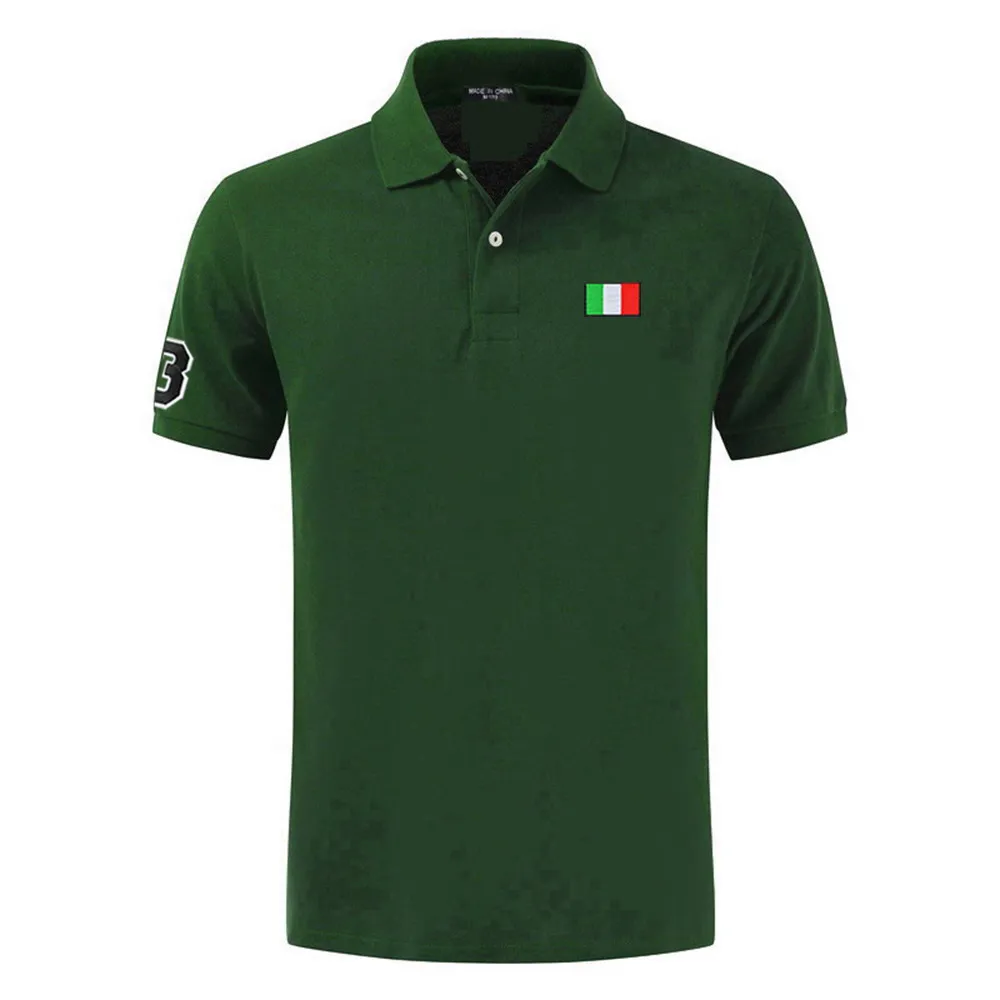 

XS-5XL New Design Summer Brand Mens Short Sleeve Polos Shirts Embroidery Logo Casual Cotton Polos Homme Male Clothes Lapel Tops