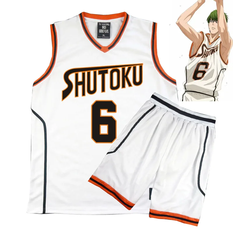 Комплект одежды для косплея из Аниме Kuroko no Basuke Basket Shutoku школьная форма Midorima Shintaro