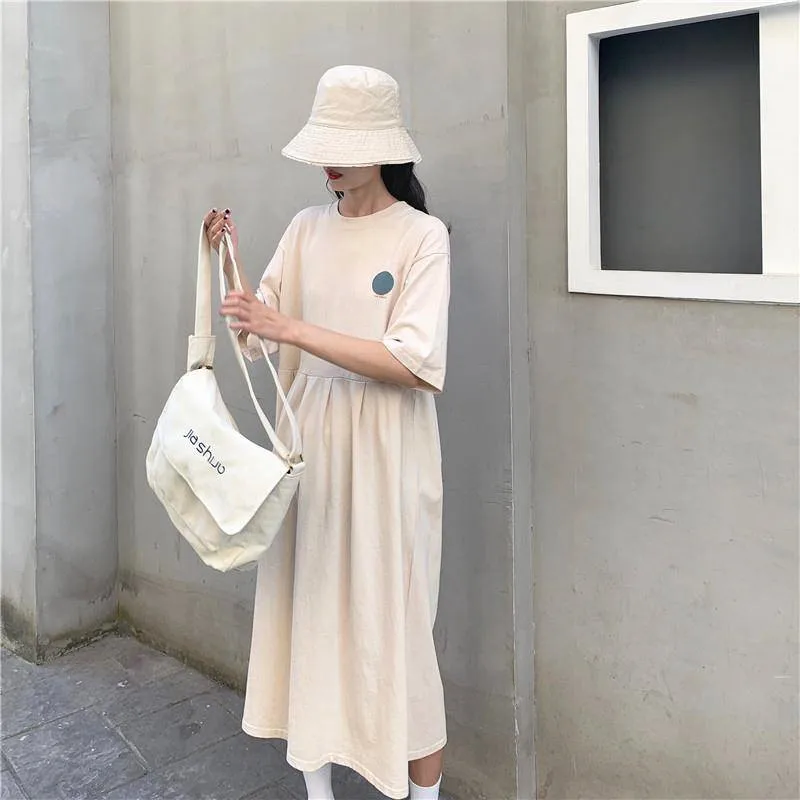 Женское платье в японском стиле летнее для девушек и женщин повседневное милое с