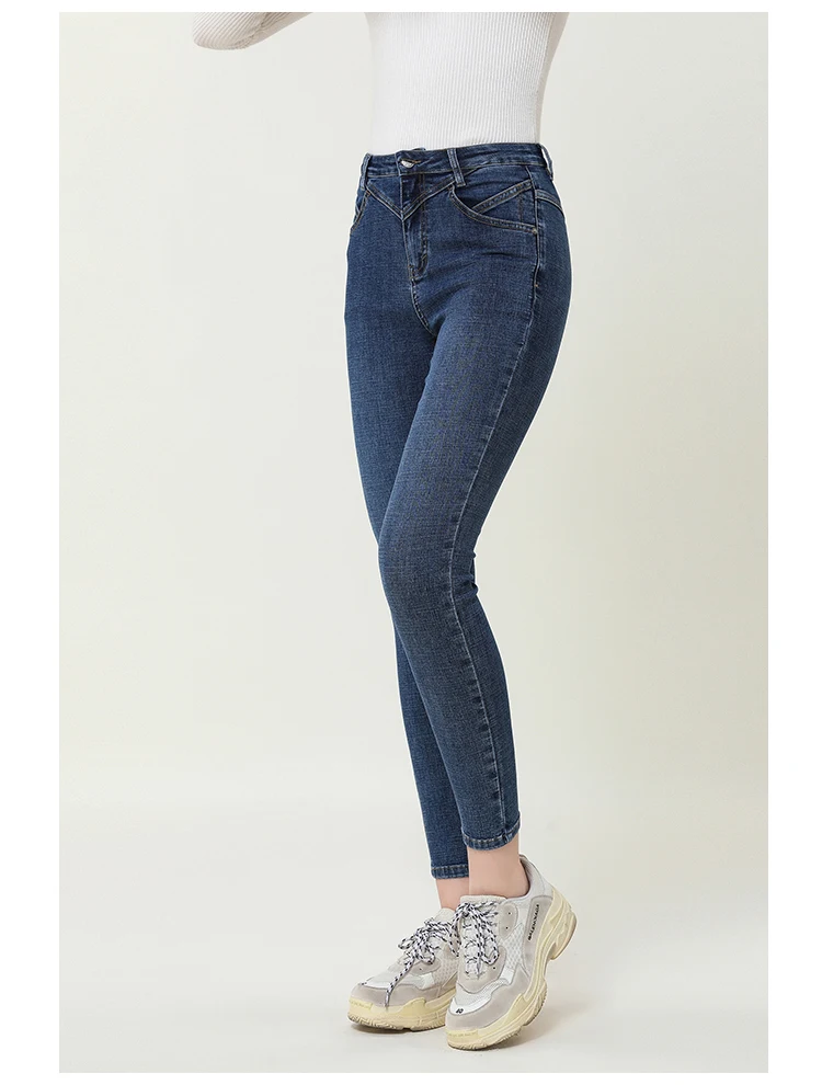 

Sexy Washed Trousers Fashion New Jean Women's High Waist Stretch Skinny Jeans 2021 Autumn Winter Hip Lift Slim Soft Denim Pants