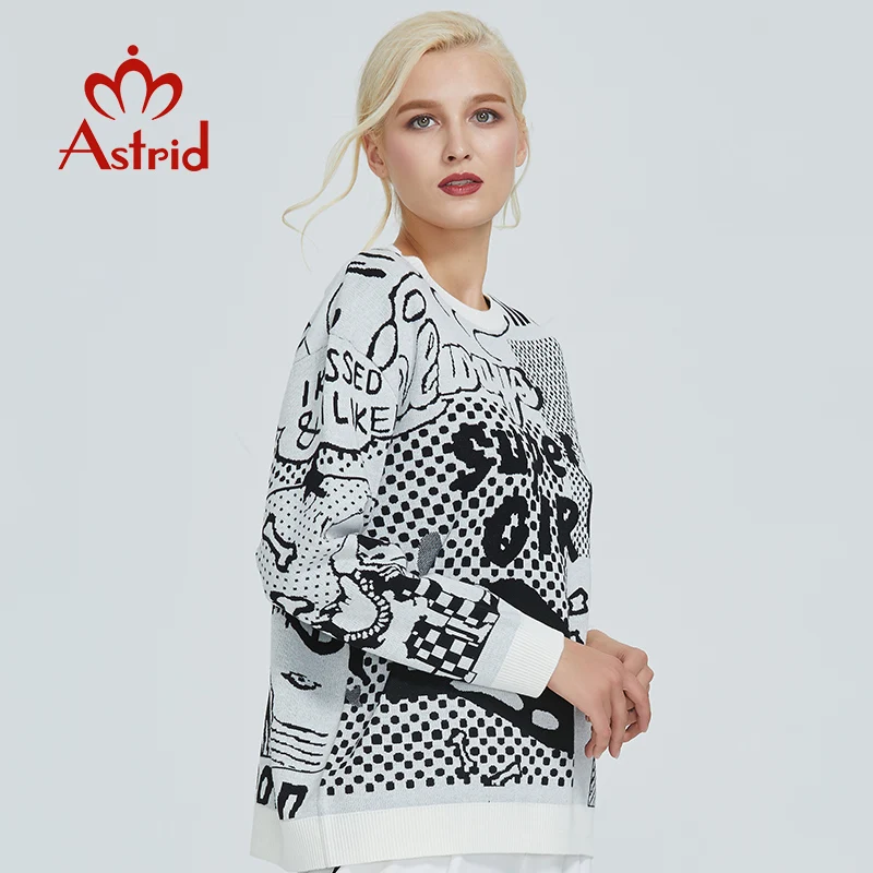 Astrid 2019 Осенний новый пуловер женский высококачественный плюс размер популярный