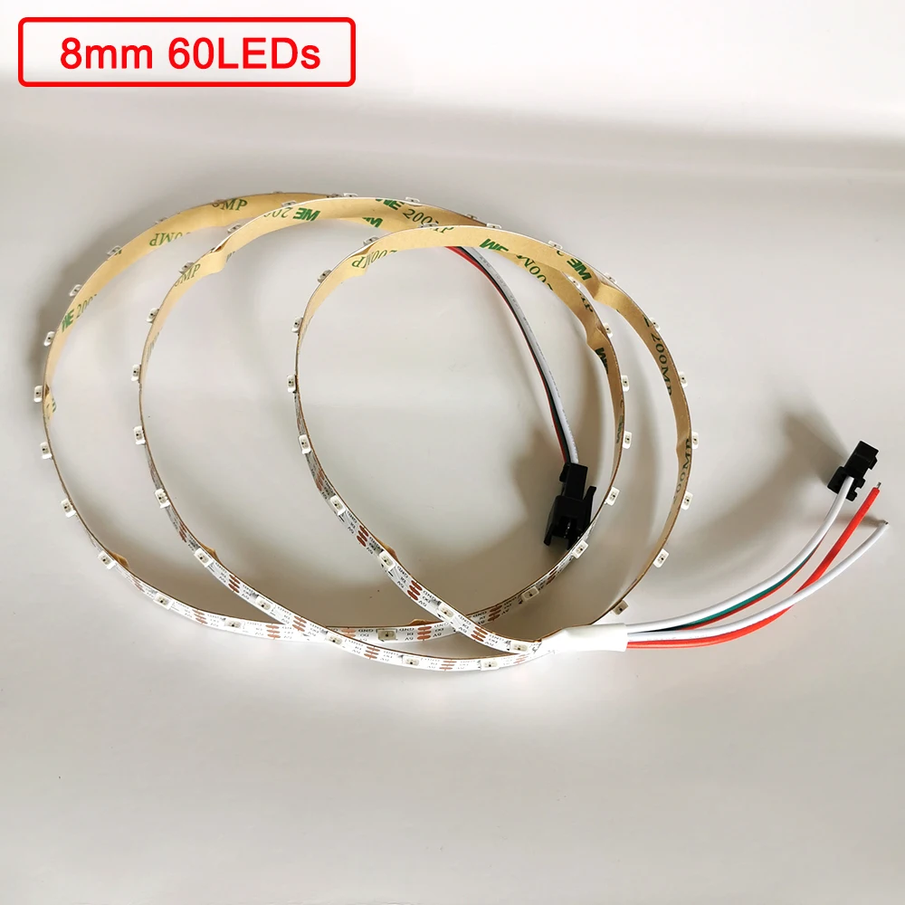 Фото Светодиодная лента SK6812 4020 60 72 120 144LED s/m WS2812B IC модифицирусветодиодный тонкая Светодиодная лента SK6812 4020 60 72 120 144LED s/m WS2812B IC модифицирусветодиодный тонкая