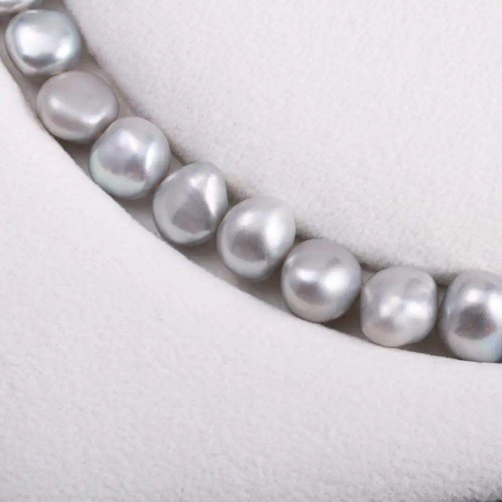

Irregular Freshwater Grey Pearl Loose Beads 10-11 Mm For DIY Bracelet Earring Necklace Sewing Craft Jewelry Accessory