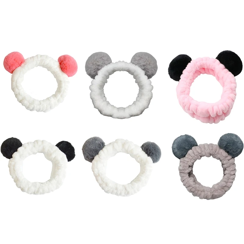 

Плюшевая головная повязка, набивной помпон, обруч для волос, праздничная вечевечерние, головной убор для детей G5AE