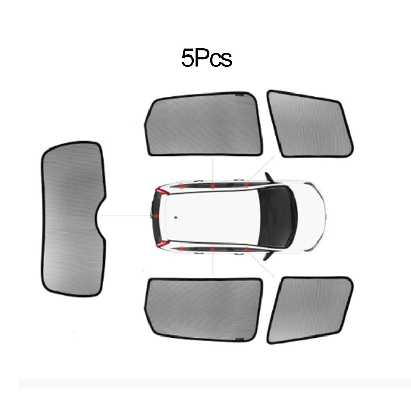 5 window Sunshades Автомобиль Специальный занавес оконные шторы сетка тени слепой на заказ для MITSUBISHI PAJERO V93 V97 V73 V75 Спорт OUTLANDER - Цвет: 5 window Sunshades