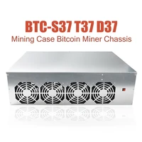 btc s37 d37 t37 mining case bitcoin crypto miner chassis 8 gpu low power motherboard with 4 fan 8gb ram msata ssd ethereum miner