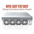 BTC S37 D37 T37 чехол для майнинга Биткоин криптовалютер ШАССИ 8 GPU материнская плата низкой мощности с 4 вентиляторами 8 ГБ ОЗУ mSATA SSD для майнинга