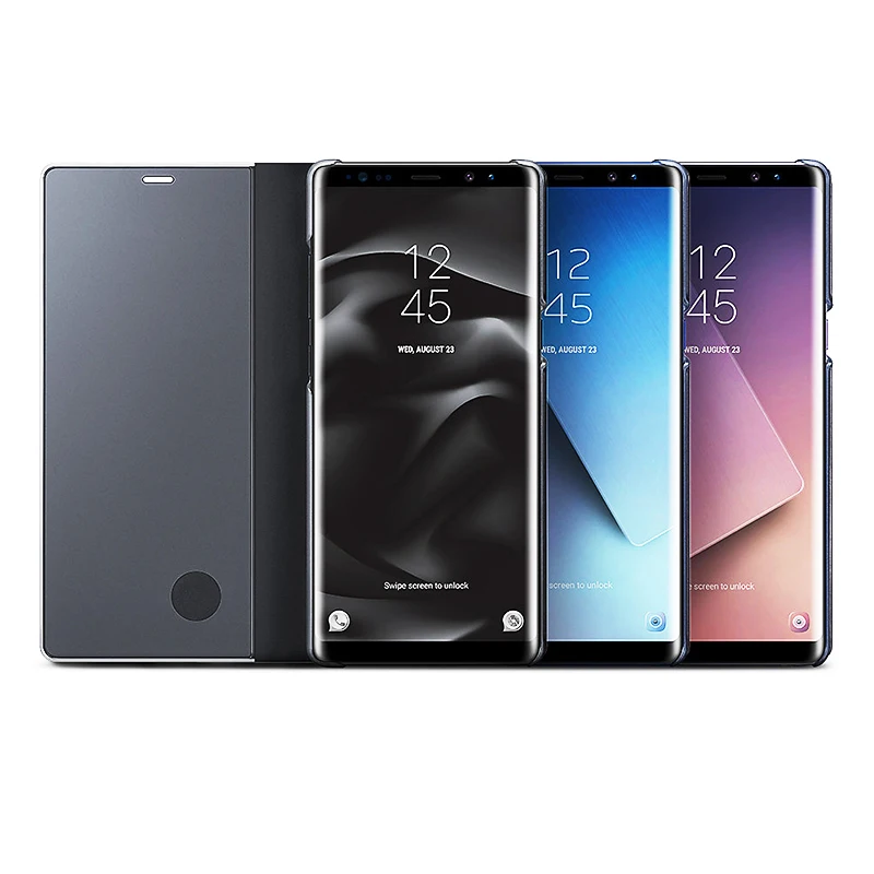 

Smart Chip Flip Mirror Case For Samsung Galaxy S10 S8 S9 Plus Leather Case Cover for Samsung Note 10 8 9 5 S8 S9 Plus S6 S7 Edge