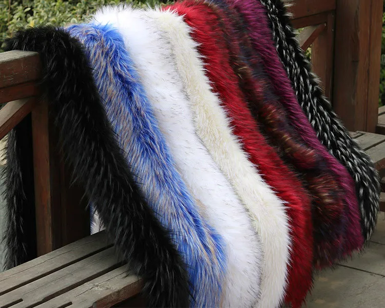Faux Fox Fur Scarf Long Collar Female Winter Raccoon Hat Fake Shawl Cloak | Wedding Jackets / Wrap