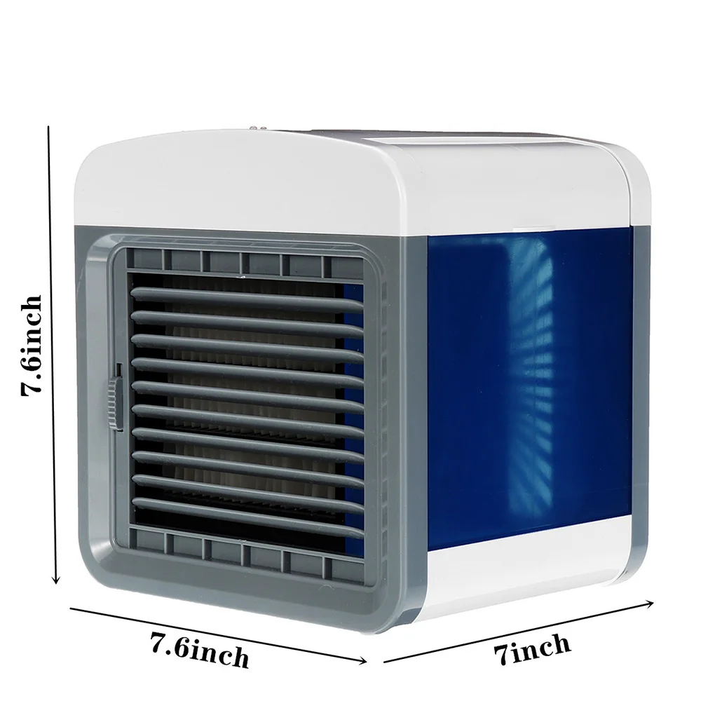 

2021 New Mini USB Portable Air Cooler Air Conditioner Fan Desktop 3 Gear Air Cooling Fan Humidifier Purifier for Office Bedroom