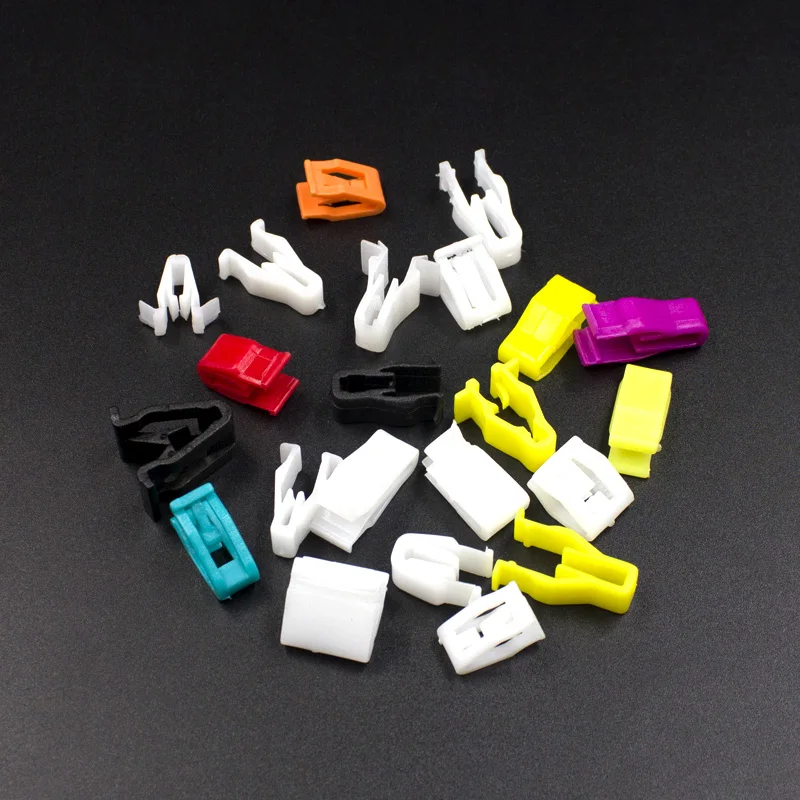 50 Pcs Mix Car Fixed Screw Square Round head Nut Screw Fixed Grommet Clip Plastic Snap In Fastener