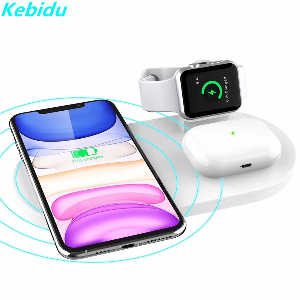 Беспроводное зарядное устройство KEBIDU для iPhone 11Pro XR XS MAX быстрая Беспроводная
