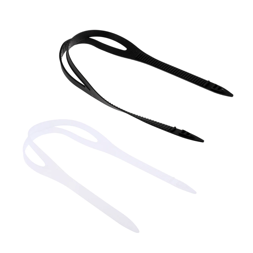 Регулируемые силиконовые универсальные плавательные лямки для очков 2 шт.|Очки