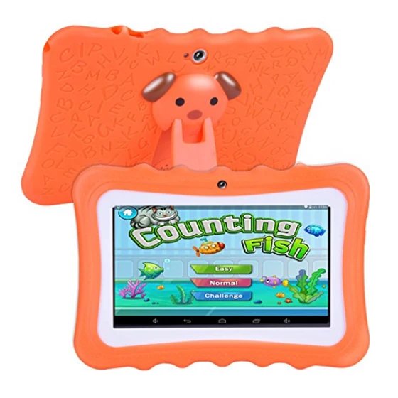

Upgrade Best Kids Tablet, 7inch HD Display with Kid-proof Silicone Case (Quad Core, 8GB, Wifi & bluetooth, Front & Rear Camera,
