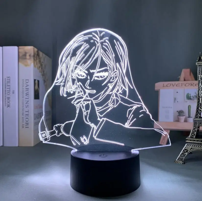 Anime Led Satoru Gojo Jujutsu Kaisen 3D Lamp Led Night Light  Cartoon Friendship Comic Sensor Lamp nightlight
