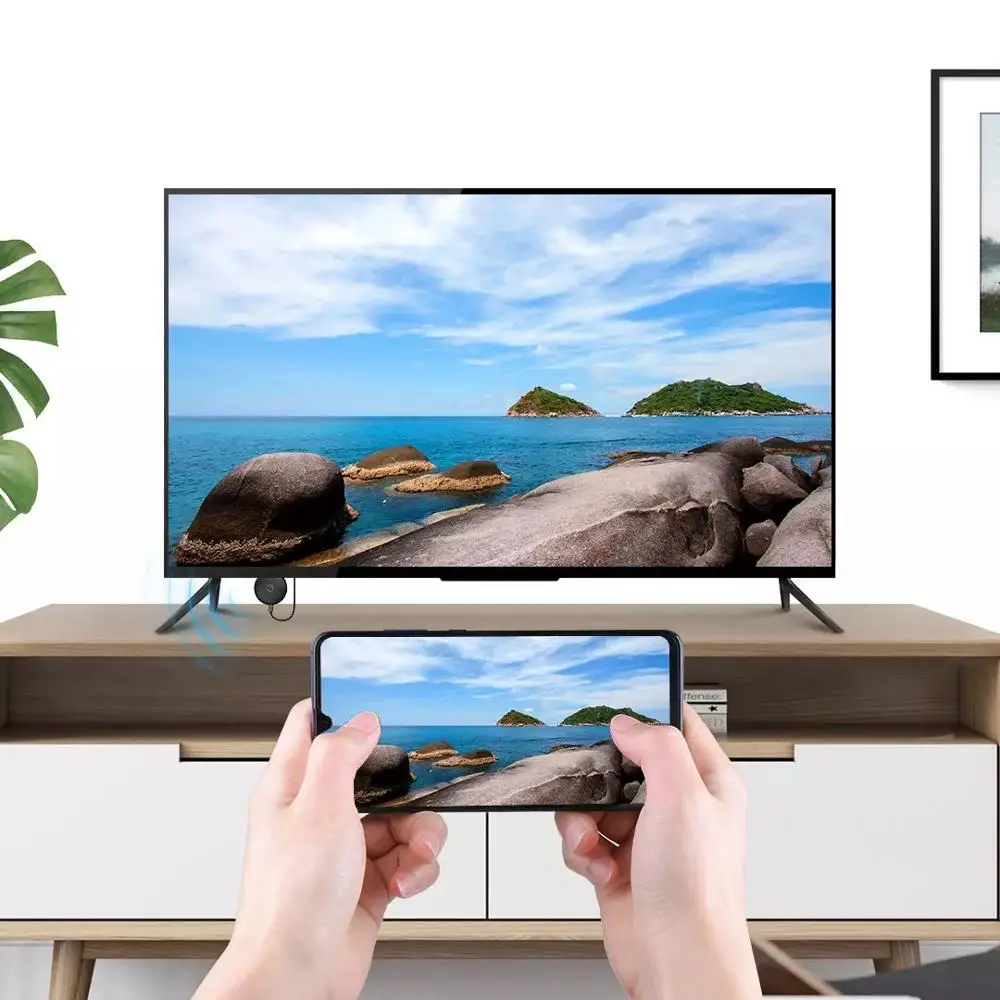 Xiaomi 1080P HD HDMI беспроводной дисплей ключ 2 4G + 5G Miracast адаптер приемник для iPhone