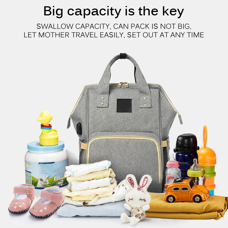 Многофункциональный водонепроницаемый рюкзак для мам вместительная сумка