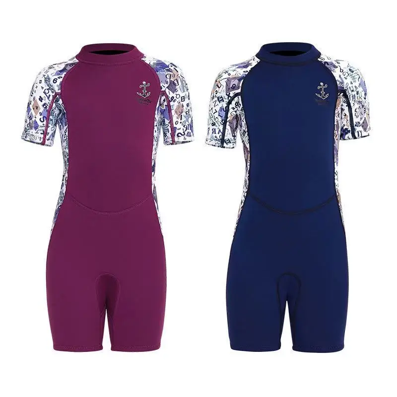 Купальный комбинезон для подводного плавания девочек неопреновый Молодежный