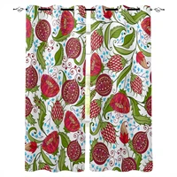 pomegranate flower blackout curtains for living room window curtains for bedroom kitchen curtains drapes blinds