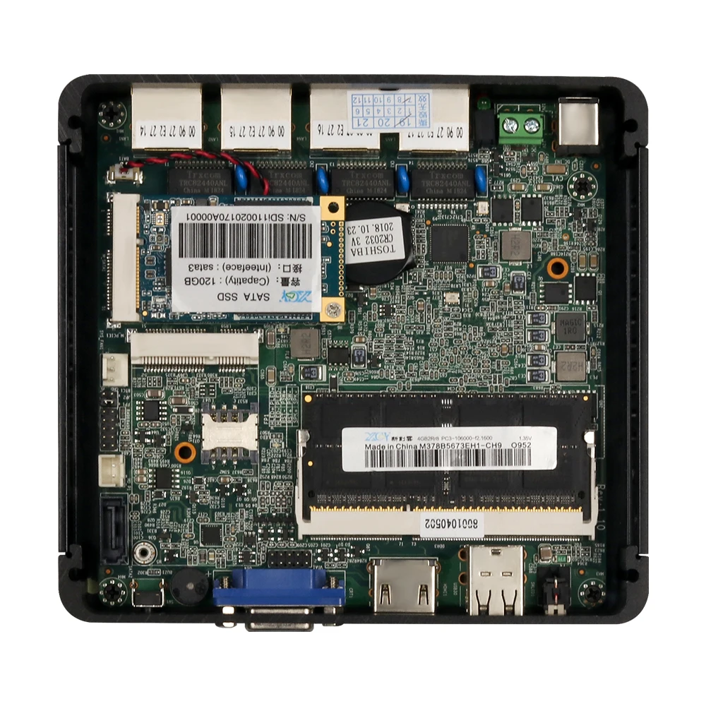XCY Intel Celeron J1800 J1900 N2806 брандмауэр мягкий маршрутизатор мини ПК Intel Gigabit Ethernet NIC 4xRJ45 WiFi USB HDMI VGA SIM Pfsense