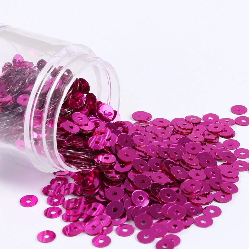 4 мм 5 6 плоские круглые ПВХ свободные блестки шитье ремесло для свадебного