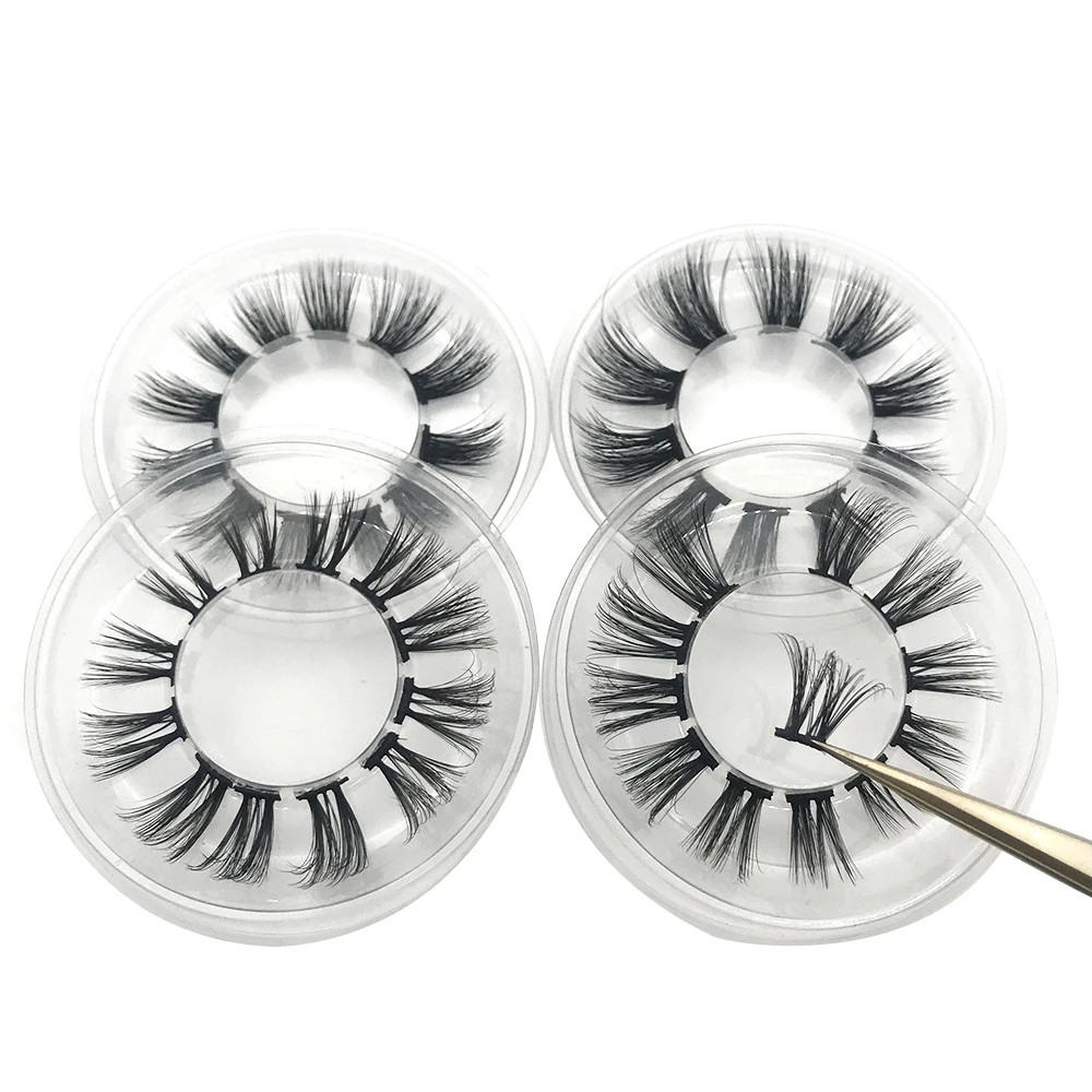 

DIY Clusters Segmented Eyelashes Wispy Fluffy False Eyelashes Natural Thick Lashes Handmade Eye Extension Eye Makeup Tools