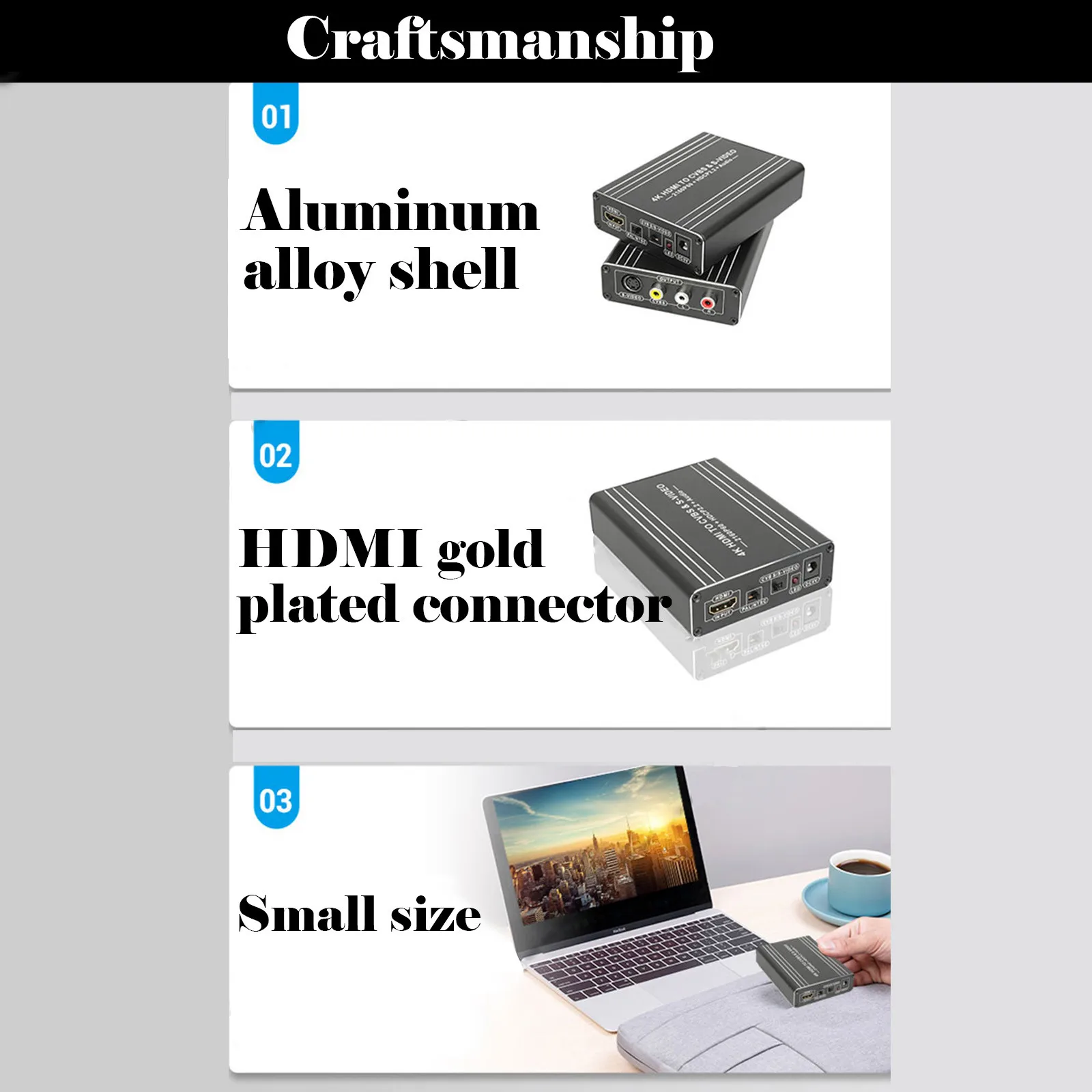 3rca Av Cvbs Композитный S-видео R/l аудио в Hdmi конвертер адаптер Поддержка 720p/1080p для Ps2