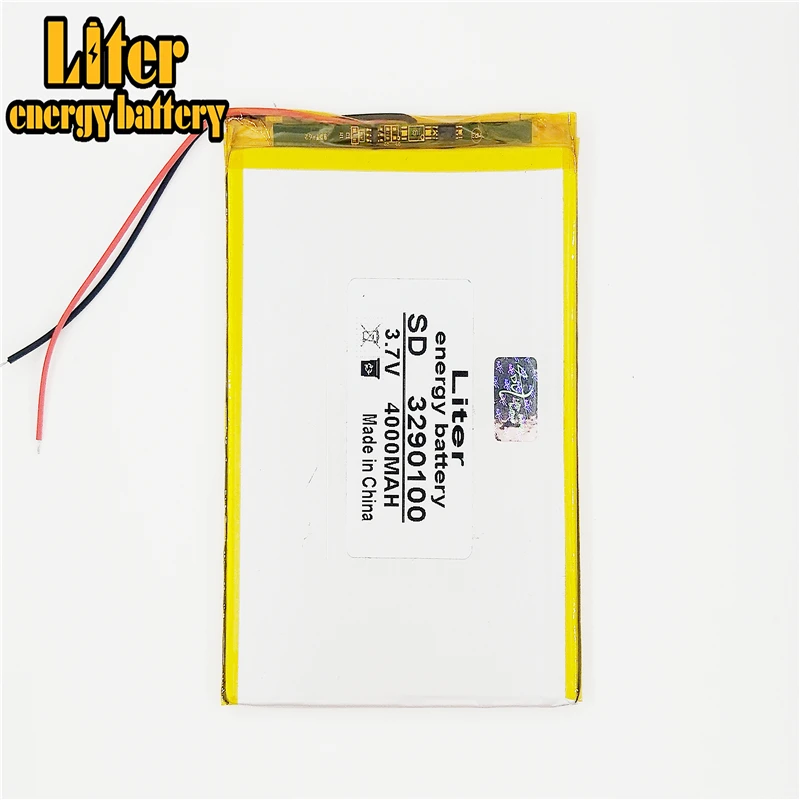 3 7 V 4000mAH 3290100 PLIB Полимерный литий ионный/литий ионный аккумулятор для GPS mp3 mp4 mp5 dvd