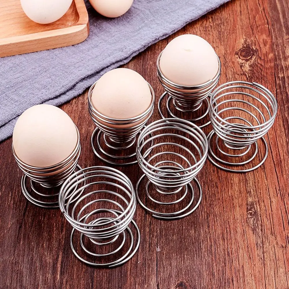 2 шт. инструмент из нержавеющей стали для яиц подставка спиральная стойка