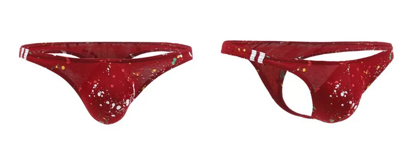 5PCS Low Waist Sexy Male Thong Underwear Men Underwear Shorts Mens Briefs Short Breathable Underpants Pouch Briefs Panties