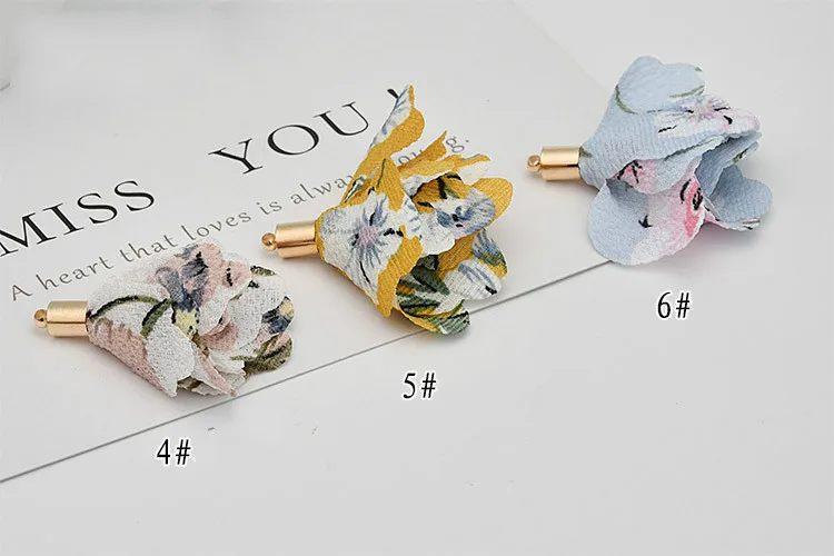 Новые шифоновые Цветочные Подвески DIY Материал сумка аксессуары ручной работы