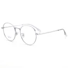 Титановые очки круглые широкие очки из чистого титана маленькая оправа простые очки из чистого титана ульсветильник Кая оправа для очков 9035