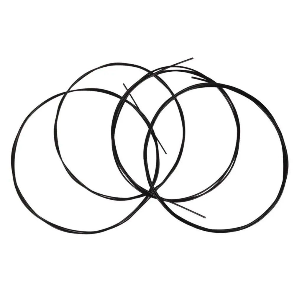 

4pcs/set Concert Ukulele Strings Full Set Replacements Instrument Parts Black