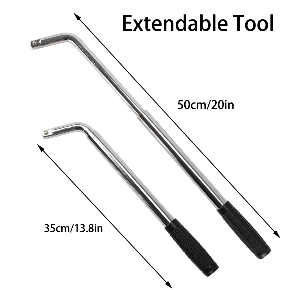 Автомобильный телескопический ключ для колес сверхмощный набор инструментов