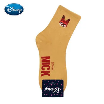 Симпатичные носки Disney с Микки/Дональд Дак/Ститч весенне-осенние женские