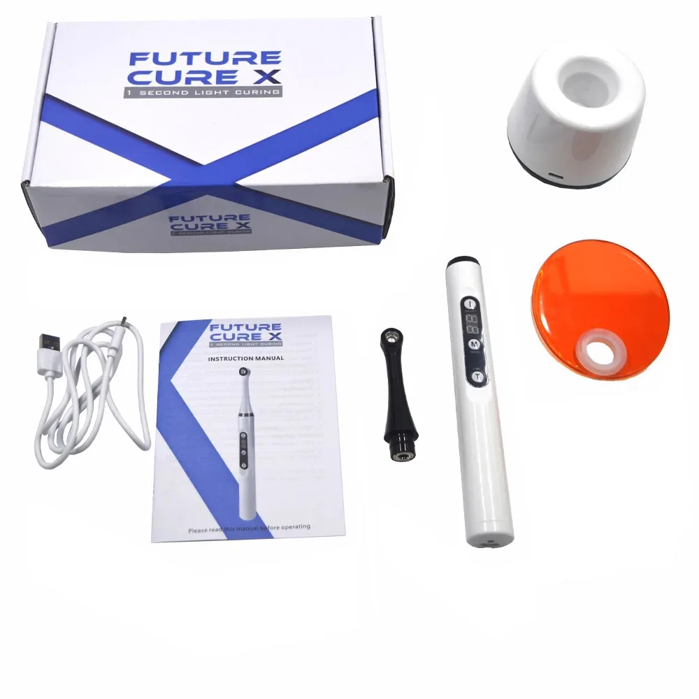 Dental Light Curing Machine 1 Second Wireless LED Cure Lamp Composite Resin Blue 2700mW/c㎡ 5W High Power Dentistry Equipments