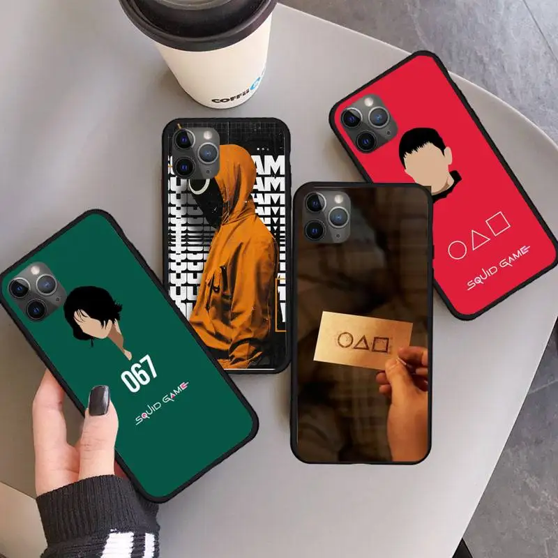 

Squid Game 456 Round Six Phone Case For iphone 12 11 13 7 8 6 s plus x xs xr pro max mini