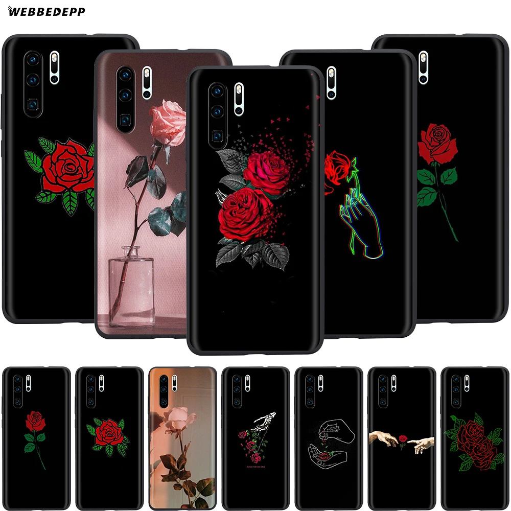 Webbedepp черный эстетичный розовый чехол для Huawei P8 P9 P10 P20 P30 Lite Pro P Smart Z 2019 Mini|Бамперы| |