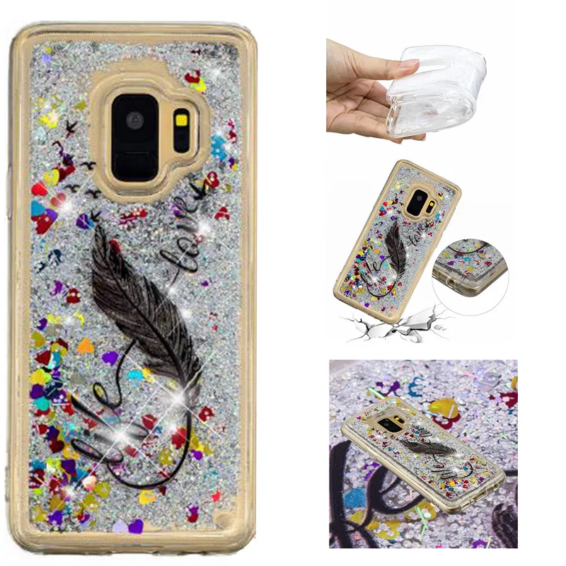 Чехол для телефона Samsung Galaxy S9 9S G960 с динамическим жидким зыбучим песком SM G960F G960N