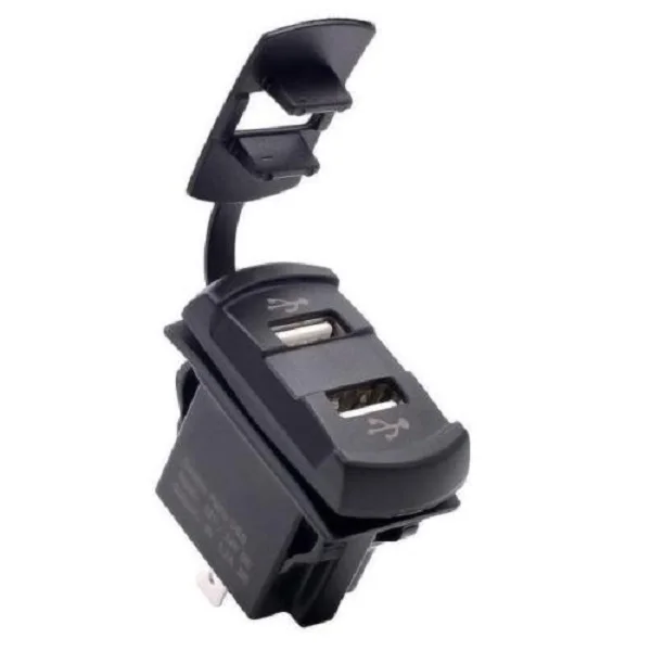 12V двойной USB Автомобильное зарядное устройство Зажигалка Розетка цифровой