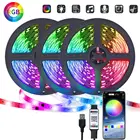 Светодиодная лента RGB 5050 с Bluetooth-управлением, 5 В, USB