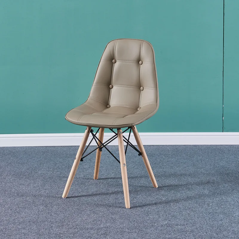 Современный акцент обеденные стулья с мягкие деревянные Эйфелева Базовая