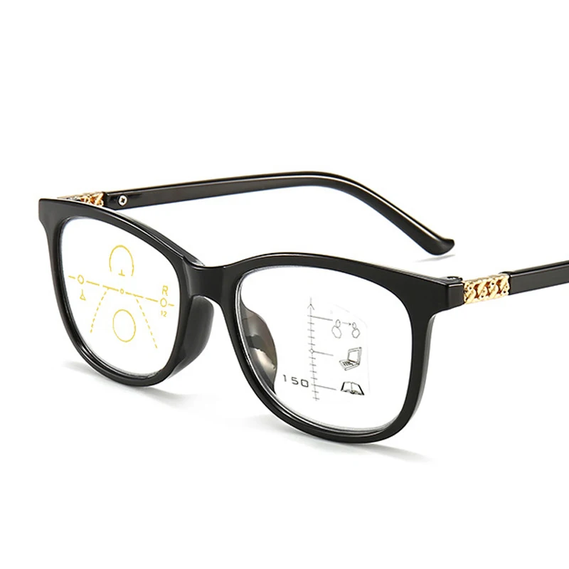 Мультифокальные Прогрессивные очки Винтаж Для женщин с защитой от УФ-светильник