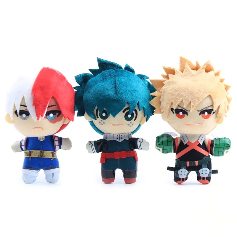 15 см аниме My Hero Academy izku Midoriya Katsuki Bakugou Shouto Todoroki плюшевые подвесные игрушки мягкие куклы для подарка на день рождения