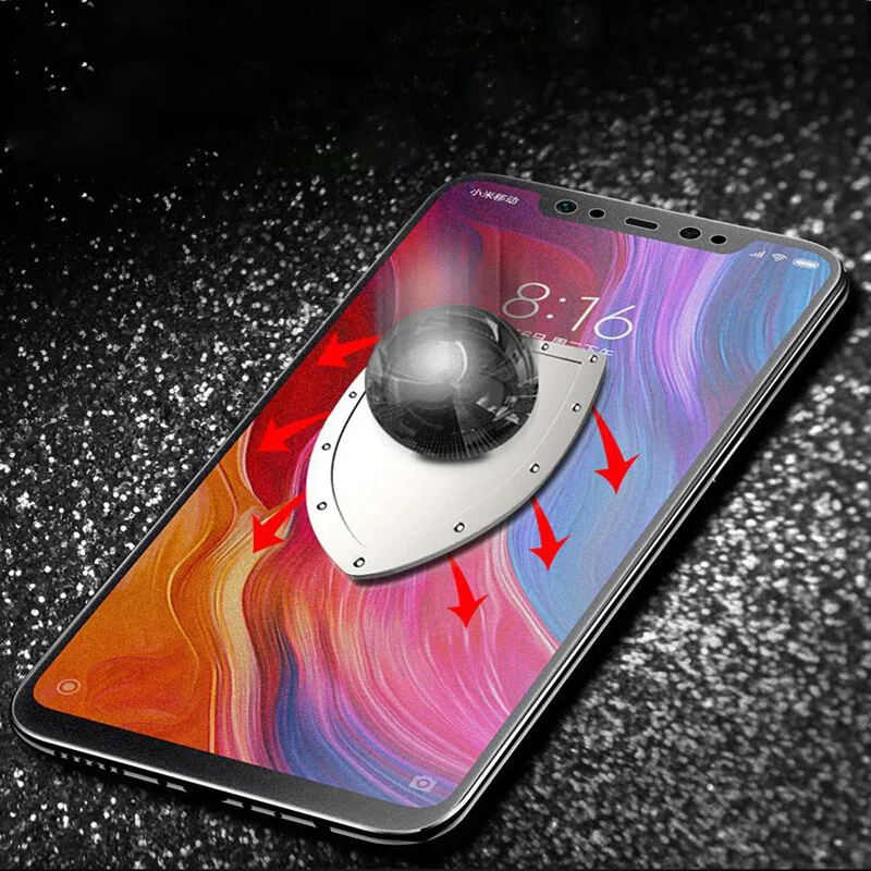Матовое матовое закаленное стекло для Xiaomi Mi 6 8 Pro A1 A3 Lite 6X 5X A2 Note 3 SE Pocophone F1 защита